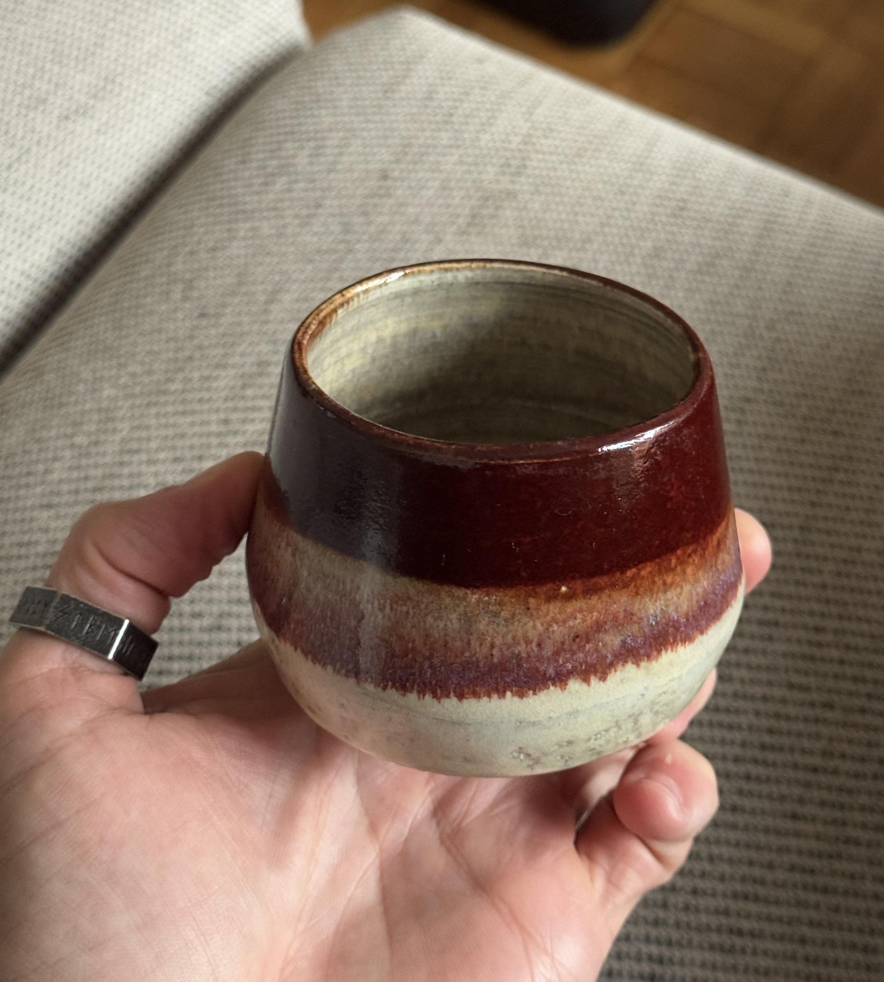 Wheel-thrown ceramic piece by Hamish Patten